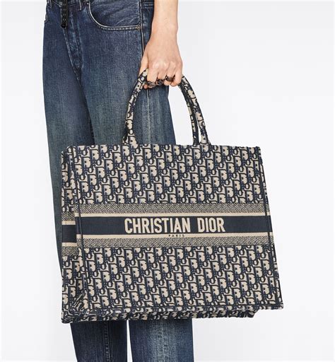 christian dior tote bag large|christian dior canvas book tote.